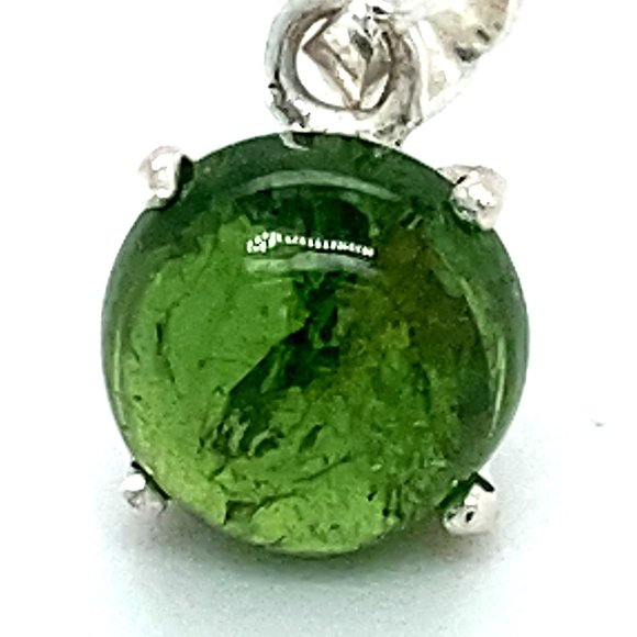 Chrome Tourmaline 2.80ct Platinum Silver Pendant - Picture 6 of 6
